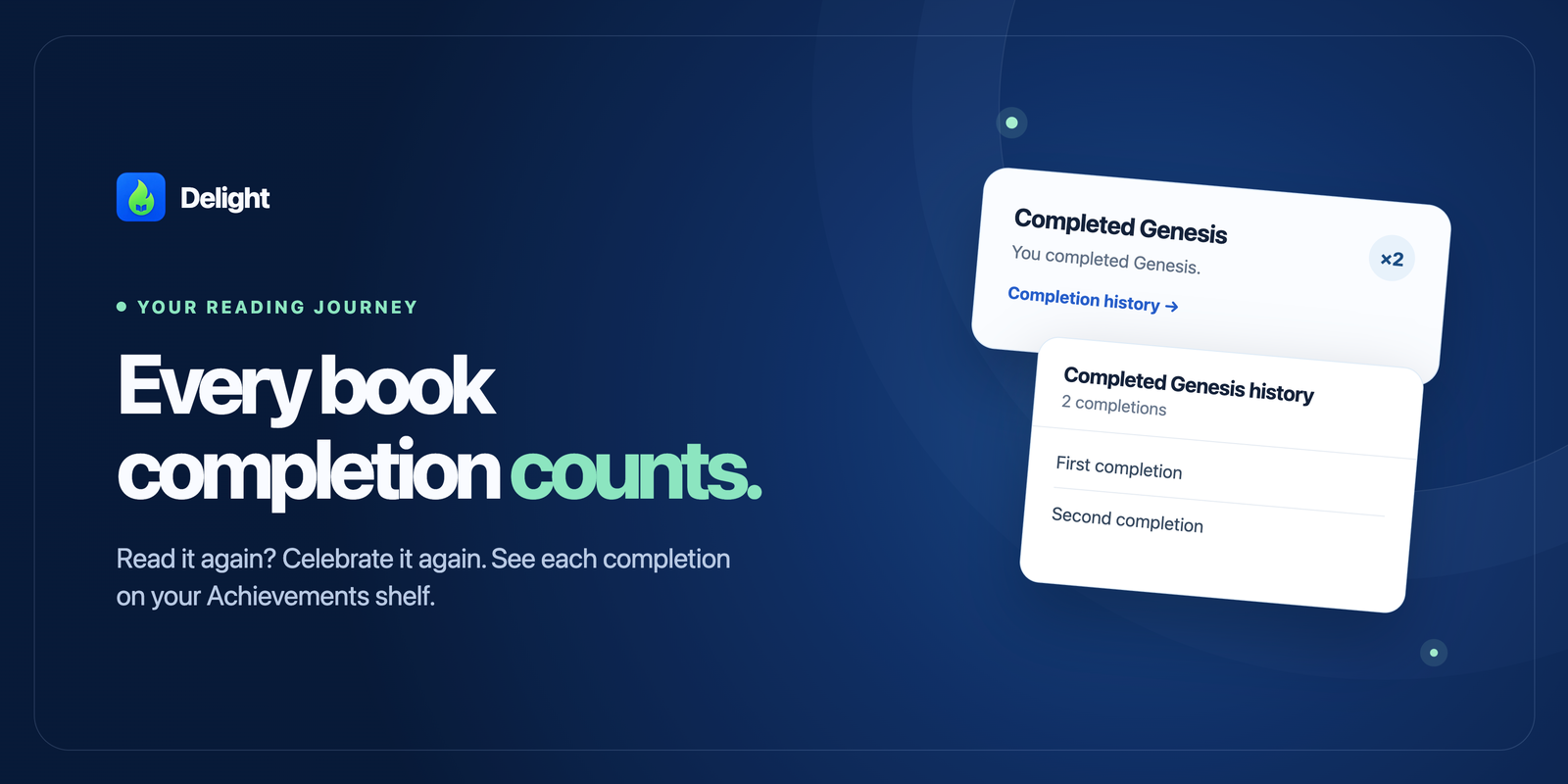 Every book completion counts